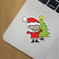 Angdest klub naljepnica naljepnica Božićnog dječaka Premium zatvorena za laptop fon