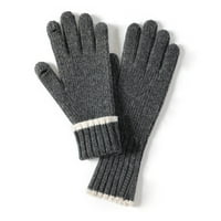 Zimske rukavice za žene topla vuna pletene rastezanje rukavica bez prstiju sa prstima na dodirnim ekranima