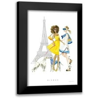 Charro, Mercedes Lopez Crni moderni uokvireni muzej Art Print pod nazivom - Pariz djevojka I
