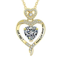 Kiplyki Veleprodaja zlatno pozlaćenog srebra privjesak za srce u obliku srca Dame Dizajn srca u obliku srca Ladi