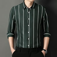 Ultra pamuk muns moda casual jednostavnost korejska tanka prugasta majica s dugim rukavima