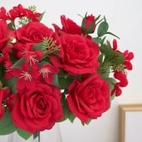 Umjetno cvijeće, Fau Cvijeće glava ruža Diy cvijet savršena za DIY unutarnji vanjski kućni kuhinjski
