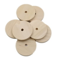 Drveni okrugli krugovi zanatske kriške drvene diskove DIY dekor prazan izrezan čips Prirodno