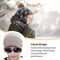 Linyer šešir šal udoban dodatak za odjeću Termički vrat zamotavanje izvrsne pletene šalove stilski zimske