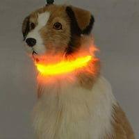 Najnoviji sigurnosni ovratnik za pse - USB punjiva sa lampicom otporno na vodu, ružičasta