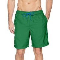 Zuwimk Plivač za kunce Muškarci, Muška kupaca za plivanje Brzo suho kupalište ploče Shorts kupaći kostimi s mrežnim oblogom i džepovima zelena, 4xl