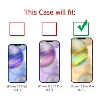 Slim-Fit Zaštitna futrola kompatibilna s iPhone Pro max, sa zaštitnim zaslonom od kaljenog stakla
