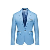 Kaputi za muškarce gumb sa zatvaračem kapuljača jesen i zimska odjeća Kraj-sezonski jakna za čišćenje dukserice bluza nebesko plavo s-10xl