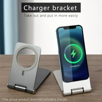 Stalak za MAGSAFE punjač sklopivi držač za šarger kompatibilan sa iPhone Pro Pro MA mini, sivom srebrnom