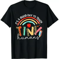 Košulja za nastavnike za ženske majice učitelja Dobar dan za podučavanje pisma Ispis Rainbow Grafički