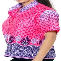 Košulja za ženska plaža uvala za djevojčice kratkih rukava L Pink_x376