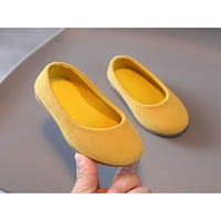 TENMI dječji stanovi klizne na ravnu cipelu mekane jedinice princeze cipele udobne loafer zabava prozračne slatke navlake Yellow 6c