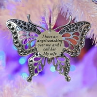 Fugseied DIY obožavajuće leptir oblika viseće dekor ručno izrađene prekrasne legure viseći widget za