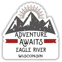 Eagle River Wisconsin Suvenir Dekorativne naljepnice