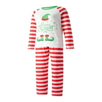 Usklađivanje porodične pidžame setovi božićne stablo uzorak trake dugih rukava i hlače za parove djeca