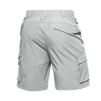Clearsance YoHome Muške kratke hlače Radna odjeća Hlače za prevelike nove šorts multi-džepne kratke hlače svijetlo siva 3xl