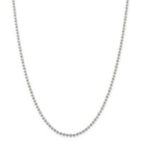 Silver srebrni lanac perle