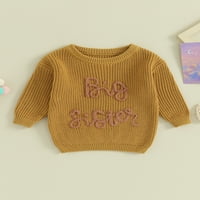 Shuttle Tree Toddler Baby Girt pletene džemper sestra koja odgovara dugim rukavima pulover Duks jesen