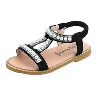 Obuća za bebe Toddler Dojenčad Kids Baby Girls Pearl Crystal Jednokrevetne princeze Rimske cipele Sandale