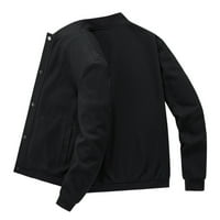 Penkiiy Men Casual Fashion Dugi rukav Isključivanje pamuk Termalna jakna kao poklon Poliester Crni na prodaju