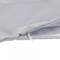 Luksuzni satenski jastučnica za kosu - euro satenski jastučnica sa patentnim zatvaračem, bijeli