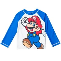 Mario Nintendo Little Boys Rash Guard pliva majicu Toddler do Big Kid