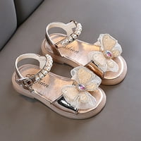 Baby sandale najnovije ljeto po mjeri slatka crtana ravna princeza sandalo zlato 18m-24m