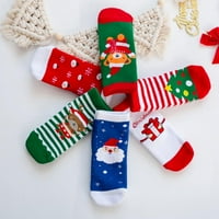 Baby Božićne čarape Pairs Toddler Tople čarape Crtani Xmas Fleece Socks Jesen Zimske plišane čarape Dojenčad Toddler Pamučne čarape