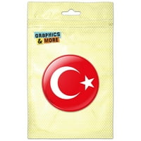 Turska Nacionalna državna zastava Dugme hladnjak magnet