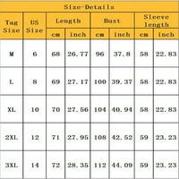 Justvh Žene Dugme dugme dugih rukava dolje spuštene majice tunike