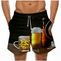 Lopecy-Sta muške labave pivo za pivo za ispis Brzi suhi kupaći kostim sportove Kućice Hlače Muške kratke