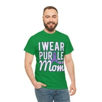 Nosite ljubičastu za moju mamu Alzheimer-ovu grafičku majicu, veličina S-5XL