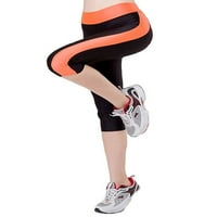 Ženske hlače s visokim strukom Caprii Caprii Work Logings Sport Trčanje fitness hlače Slim Fit pantalone