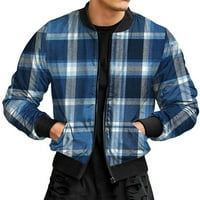 Muške pamučne majice jakne s kapuljačom vodootporni vjetrovska jakna muška jakna plava xl