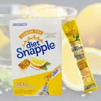 Dijeta Snapple Limun Tea singl za odlazak, popid u prahu, nula šećera, maw-kalorična voćna aromatizirana