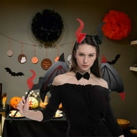 Fairnull set Đavola krila sa dlakom realnim izgled ultralight Halloween Cosplay kostim fotografija
