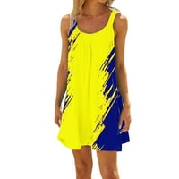 Žute haljine za žene Ljetne modne haljine veličine xxl