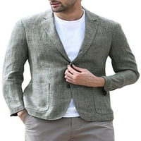 Abtel muns blezer jakna dugih rukava Blazers Comfy Sport Coat Men Casual Business Jackets Grey 2xl