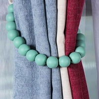 Trayknick modne zavoja za zavojske zavjese Drvene perle Tieck Howback Home Drape Dekoracija