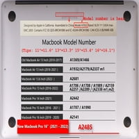 Kaishek tvrda futrola Kompatibilan je samo MacBook PRO S sa dodirom ID C Model: a a