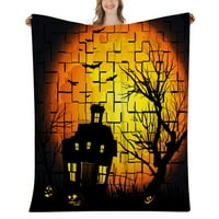 Noć vještica Dekorativna pokrivačica-metla za spavaću sobu za spavaću sobu, estetsku umjetnost, # 289