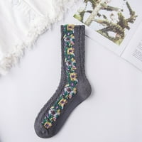 Ženske čarape Čišćenje Ženske djevojke Slatka koloer čipka Cvijeće prozračivo neklizajuće češljane pamučne praćke tako se okreću