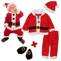 Baby Toddler CuteySuits dječaci Djevojke Božić Božić Santa Topla odjeća postavila odjeću za 0 meseci