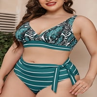 S-XXL ženski tankeni trokut bikini kupaći kostim plus veličine kupaći kostim V izrez za plažu kupaći
