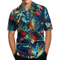 Kakina s Ljetne košulje za muškarce čišćenje Muška havajska košulja za tisak kratkih rukava