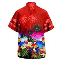 Muške majice Grafički majica Muška proljetna ljetna modna casual Papator Party Party Beach Labavi ispis