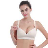 Zpanxa Nursing Bras Materinske trudnoće Bespremljeno grudnjaci Bras No Donwire Womens Bras Bež l