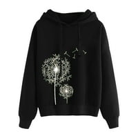 Dadaria Hoodies za žene plus veličine Hoodie tiskanje duge dugim rukavima s malim, ženskim