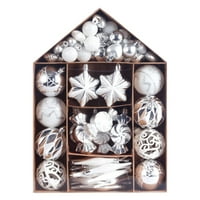 Veki Božićna kugla ukrasi razbijaju se otporne na božićne ukrase kuglice od stabla za odmor za vjenčanje zabave akrilne perle za lustere