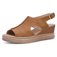 Colisha Womens Platform sandale Ljetne casual cipele gledanje nakloni klinovi sandale dame izrezane